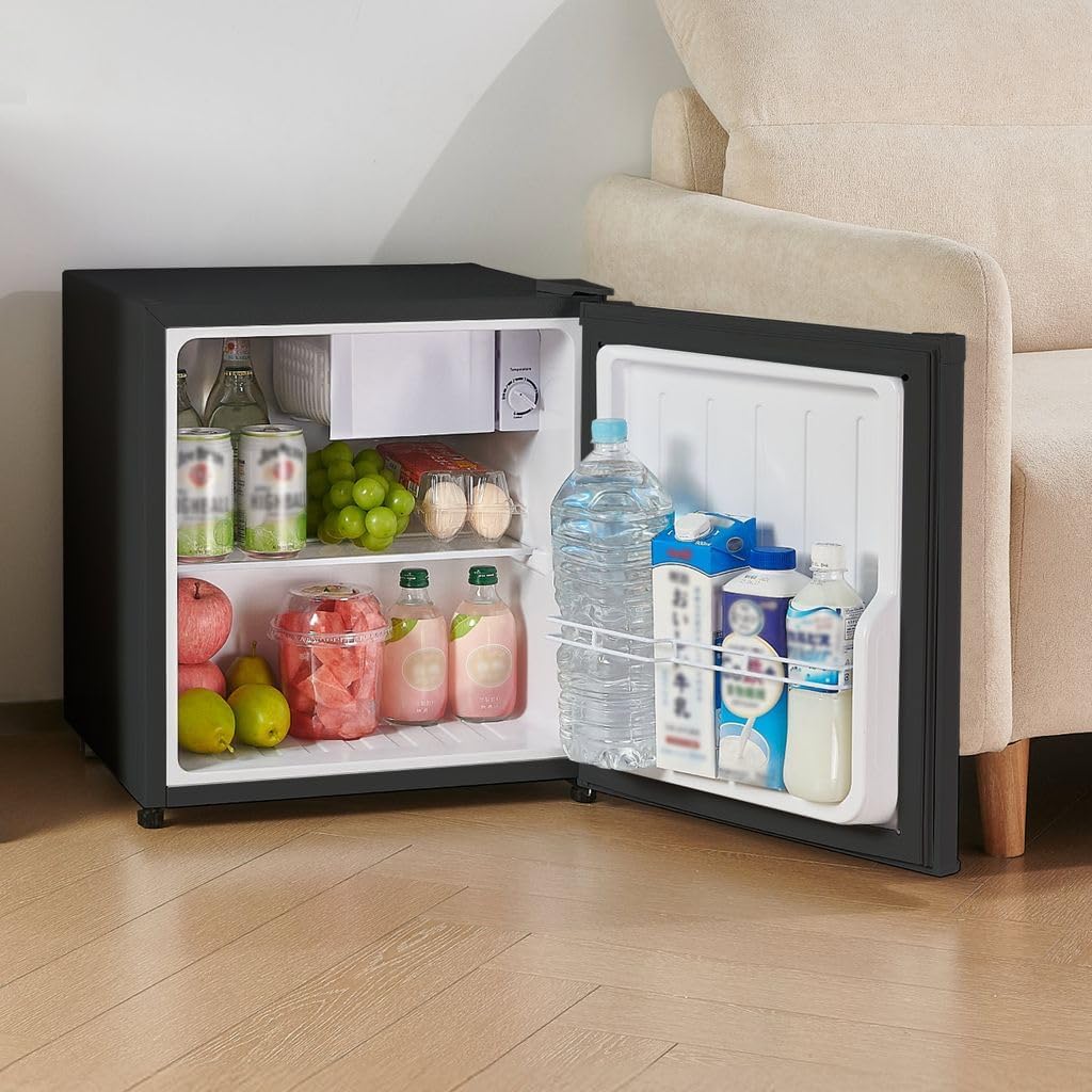 【新品】冷蔵庫 黒 50L 両開き 一人暮らし 小型 ミニ冷蔵庫 ブラック Amazon | 【コンパクトで大容量、50L】 clasimple 1ドア冷蔵庫 50L 幅