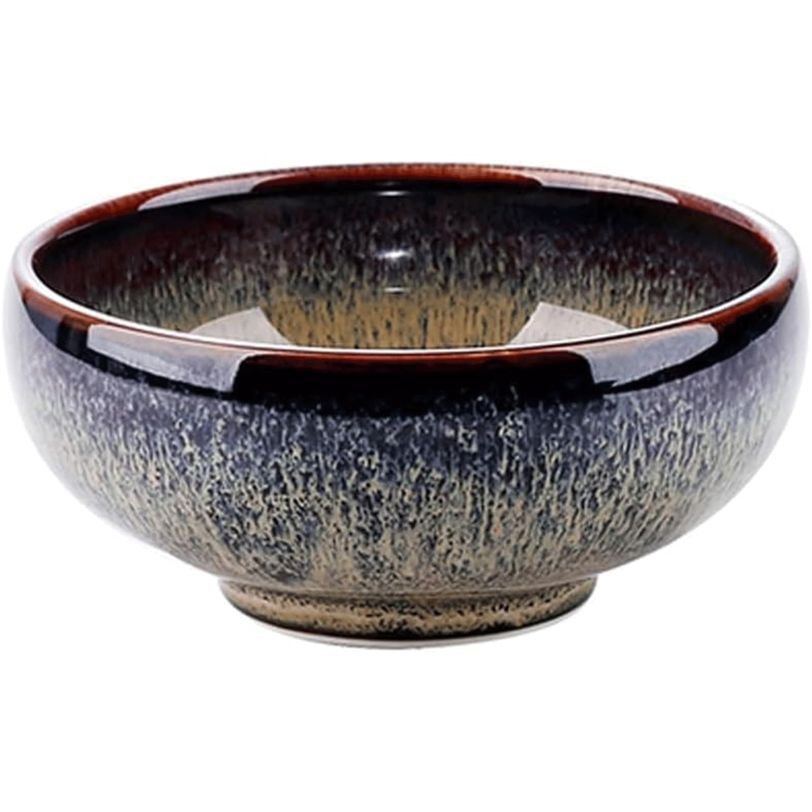 XDAWQP Classic Round Salad Bowl 300ML Small Soup Bowl Ceramic Kitchen Bowl for Fruits/Vegetables/Pasta Rice Bowl，B