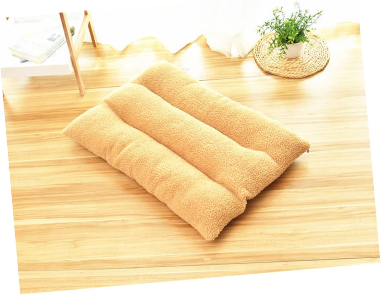 Pet Cushion for Dogs Warm Autumn Winter Dog Bed Light Coffee PP Cotton Stuffed Pet Pad Easy to pet Supplies for Play and Rest