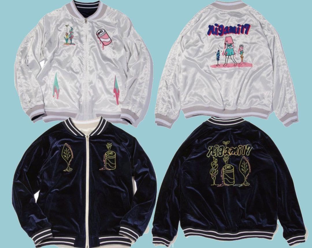 ニガミ17才 ジュースで育つ植物スカジャン リバーシブル ニガミ17才 ジュースで育つ植物スカジャン リバーシブル