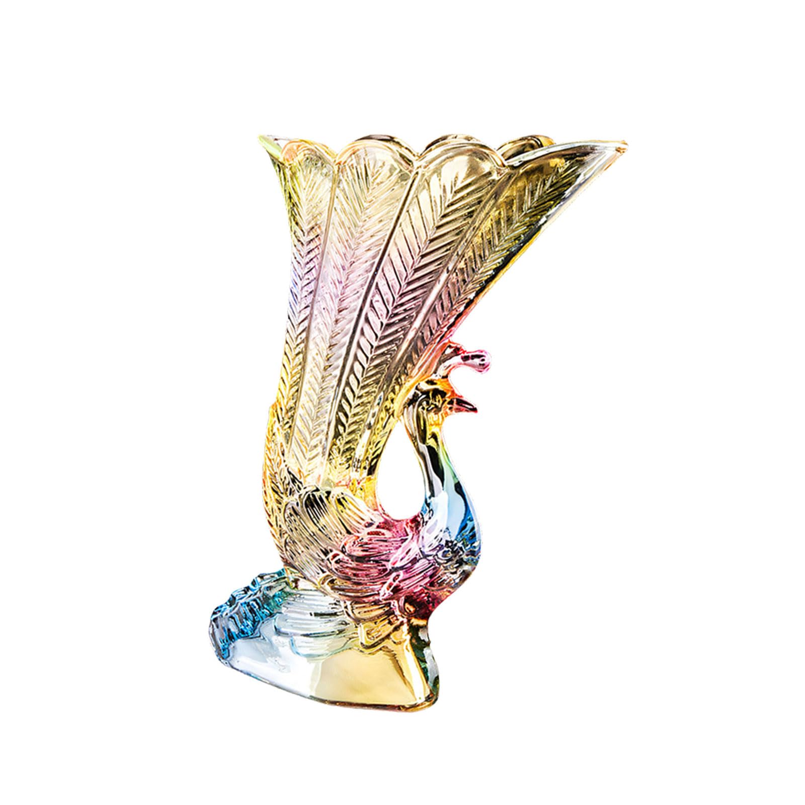 Hand Blown Glass Vases, Unique Glass Vases, Moderns Art Decors Decorative Vase for Floral Arrangements Table Centerpieces Flower Moderns Art for Home Decors