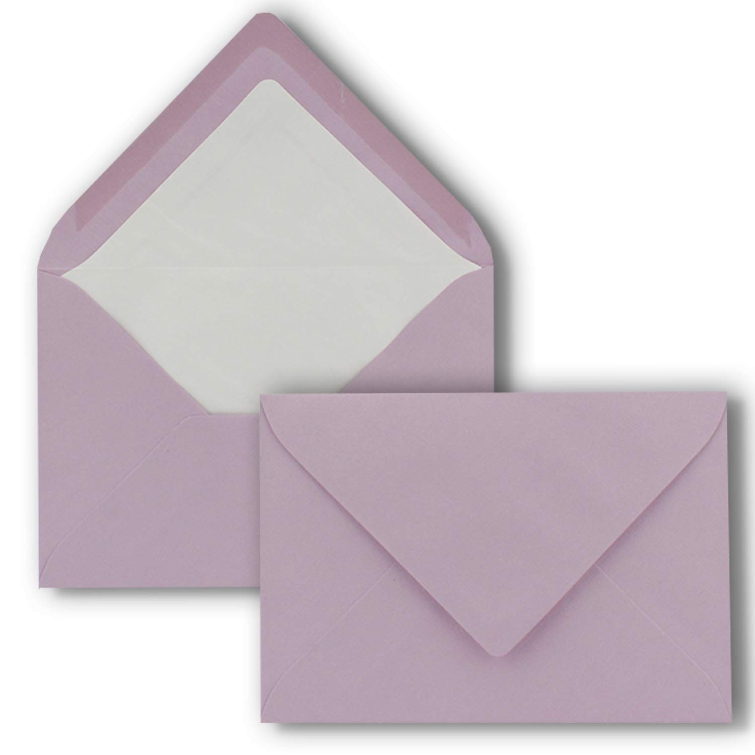 Lot de 1000 cartes avec enveloppes à lettres doublées, nervurées, format B6, orchidée, 12 x 17 cm, collage humide NEUSER PAPIER