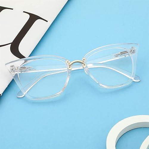 Miniatura 7 de FEISEDY Gafas de lectura de ojo de gato de gran tamaño para mujer, marco de moda, lectores B4072