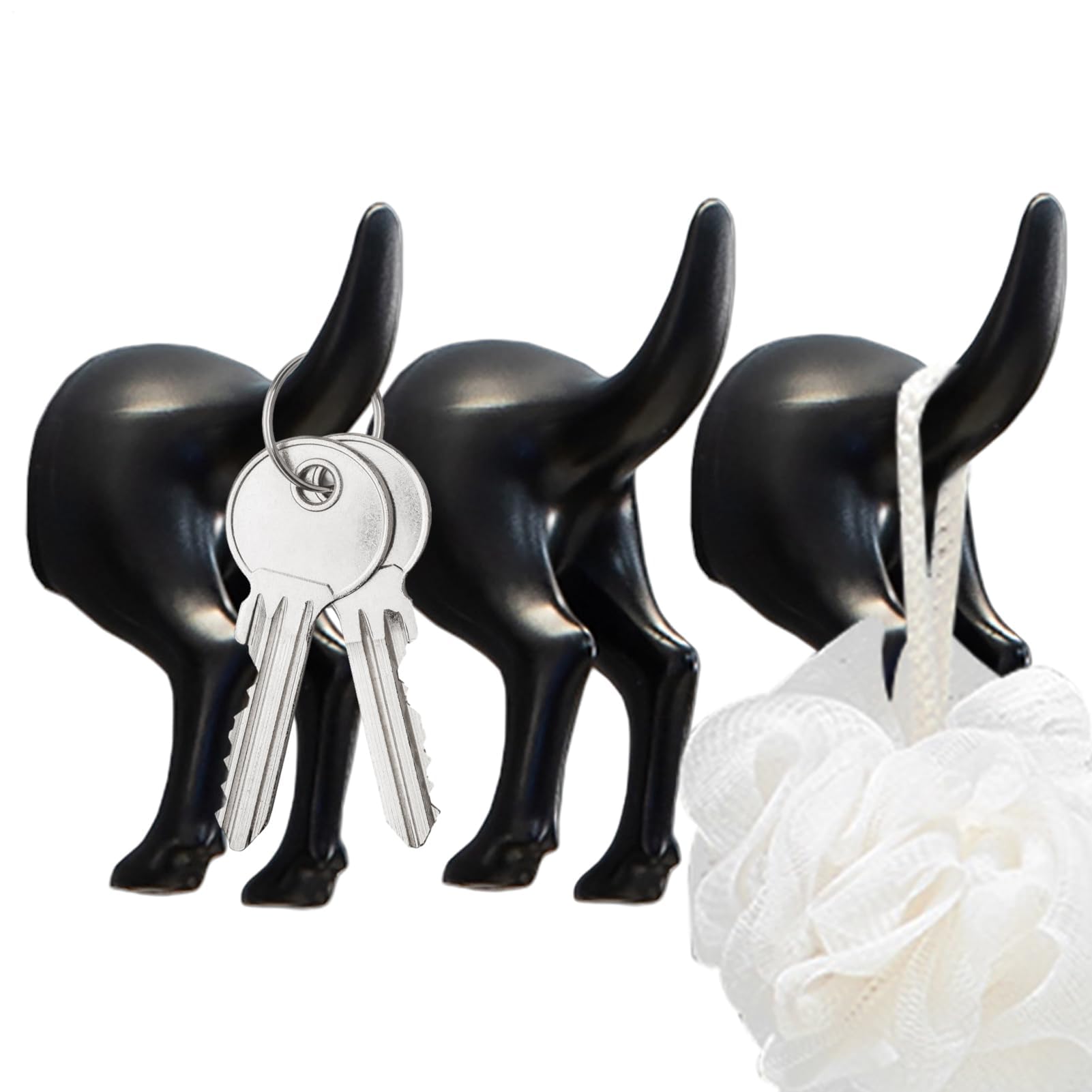 MRKU Coat Rack with Hooks Collar Wall Holder Dog - Magnetic