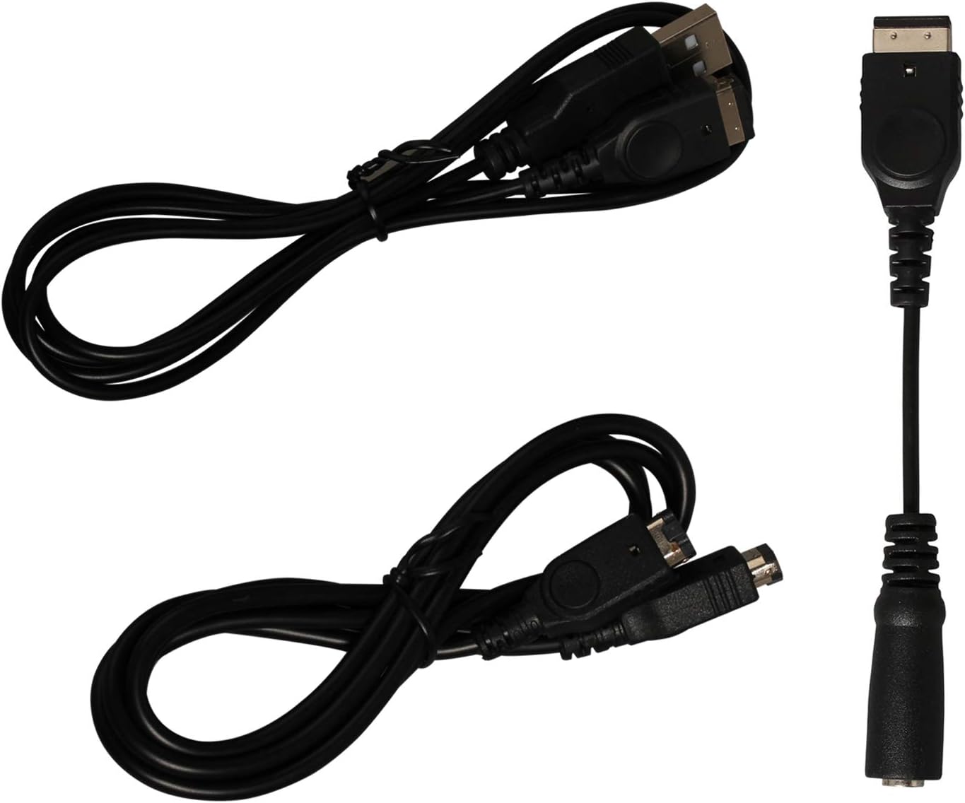 GBA SP Link Cable GBA SP Charger Cable GBA SP Headphone Adapter USB Charging Cable 3.5MM Headphone Earphone Jack Adapter 2 Player Game Link Cable for Gameboy Advance SP