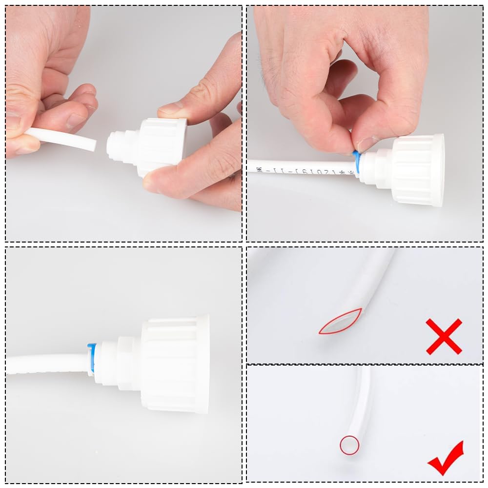 Conector En T Para Filtro De Agua RO - 3/8" A 3/8", Accesorio De Conexión Rápida, Material POM, Sin Herramientas