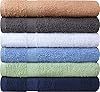 Towel and Linen Mart 100% Cotton 6 Pack Bath Towel Set, Quick Dry, Super Absorbent, Light Weight, Soft, (27 x 54 Pack of 6) Beige, White, Grey, Sky Blue, SAGE Green, Navy #4