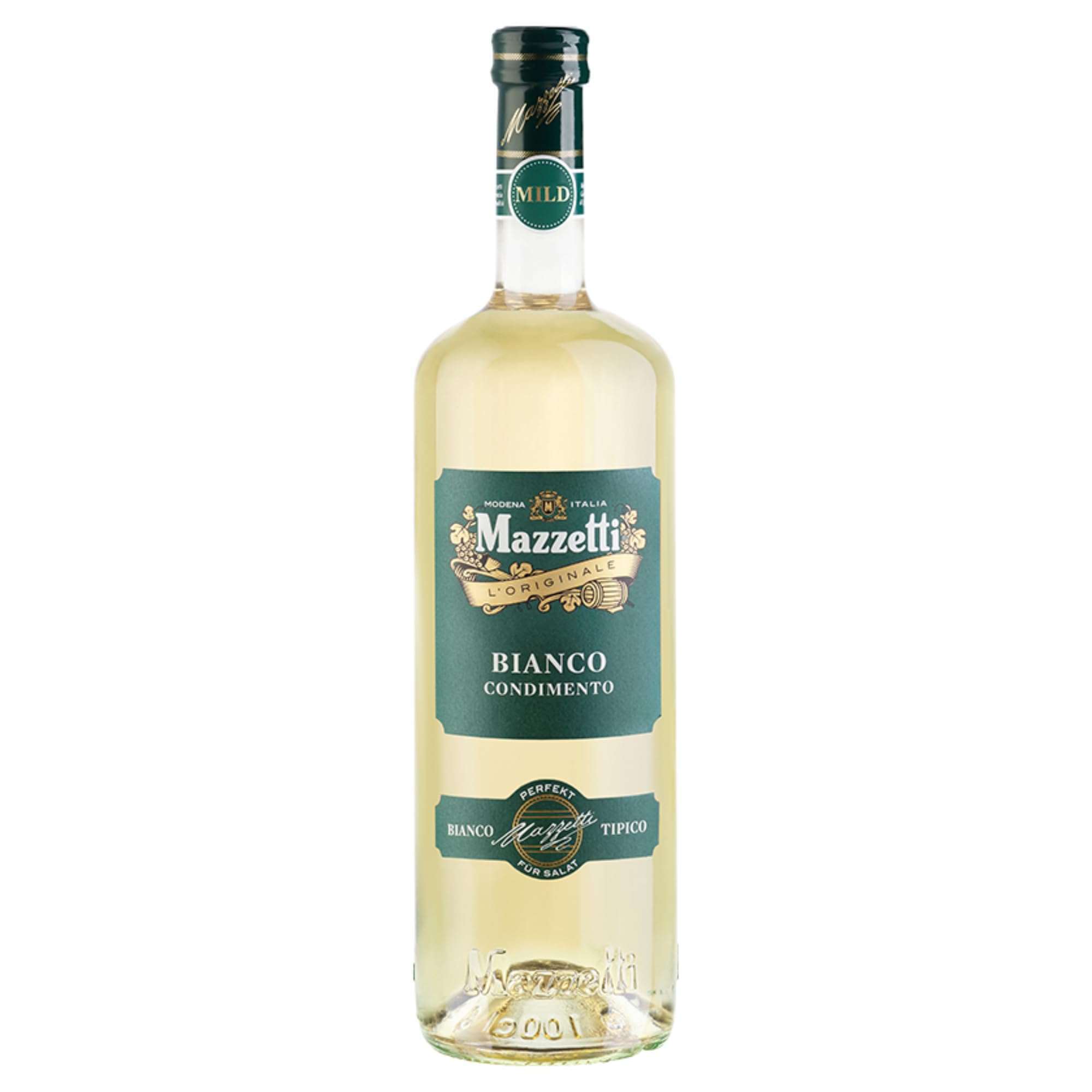 usy Bundle für Mazzetti Condimento Balsamico Bianco Balsano Weißweinessig VPE (6x1l Flasche) + usy Block