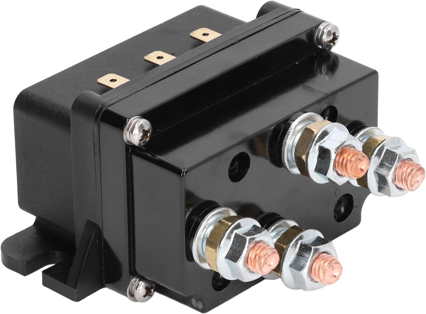DC500A 12V Wireless Winch Remote Control Kit and Solenoid Relay Contactor for 8000 to 12000 lbs ATV UTV and 4X4 Vehicles - Heavy Duty Powder Coated Steel Weather Proof Winch Case