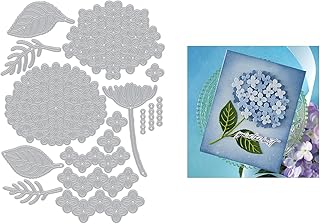 Hero Arts Layered Hydrangea Die Set Etched Dies, Metal