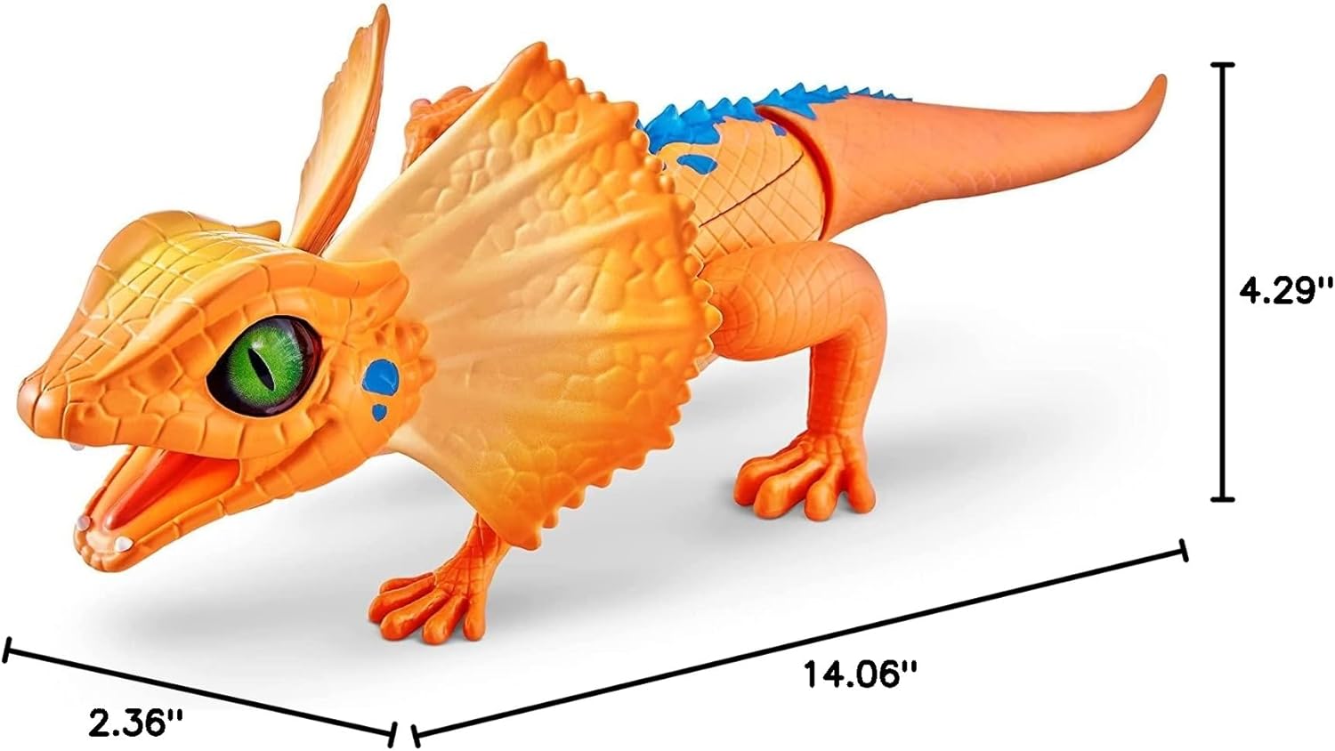 Robo Alive Lurking Lizard Series 3 Green by ZURU Battery-Powered Robotic Light Up Interactive Electronic Reptile Toy That Moves (Green)