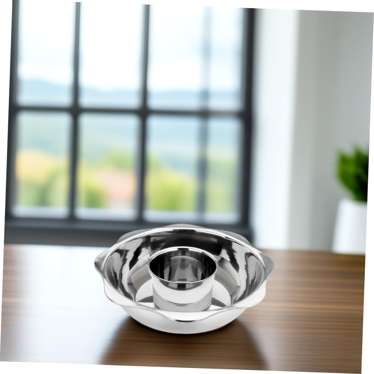 Divided Hot Pot Pan Two-flavor Hot Pot Cooker Stock Suitable for Kitchen and Restaurant Use