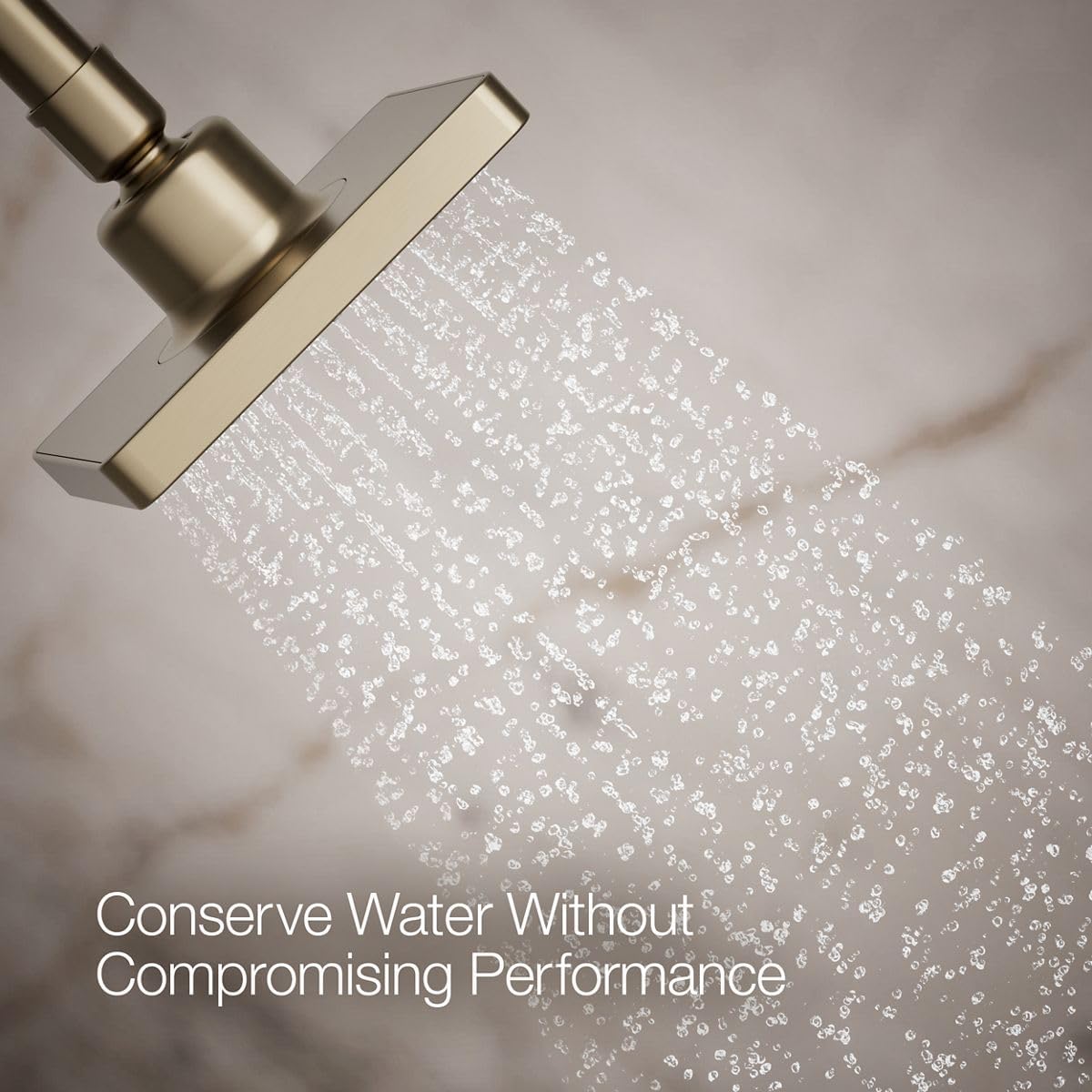 Kohler 24805-BV Parallel® Single-function showerhead, 2.5 gpm, Vibrant Brushed Bronze