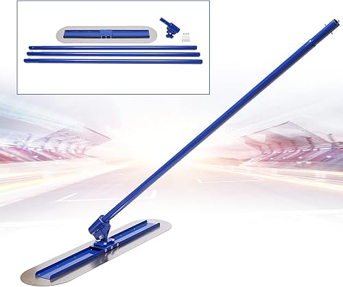 Miniatura 6 de Herramienta de nivelación vibratoria de cemento de superficie de hormigón con mango de 3 x 5.9 pies, herramienta de acabado de hormigón de acero