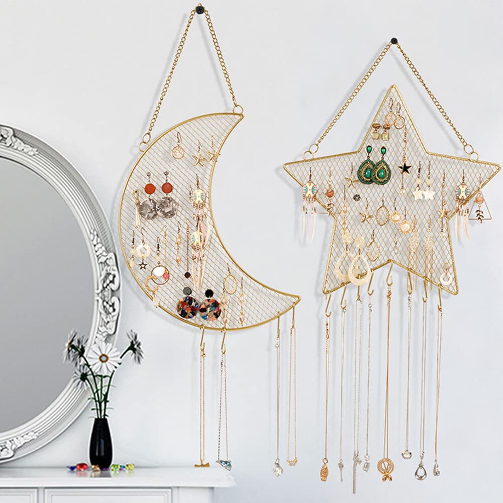 Présentoir Mural Pour Boucles D'oreilles En Feutre | 42x42cm - Range Jusqu'à 200 Paires - Idéal Pour Organisation Bijoux