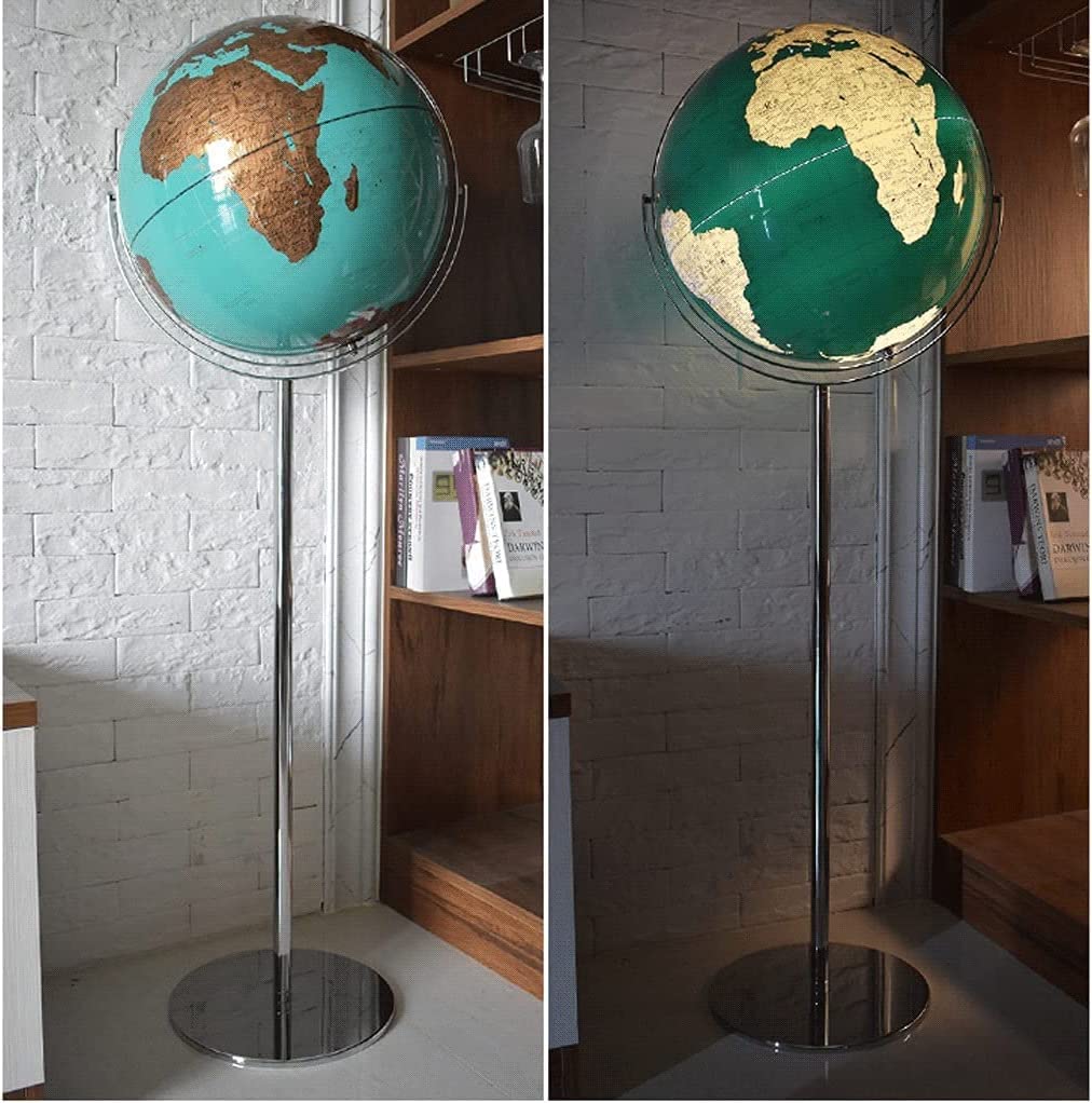 Globo terrestre, Decorazione for La Casa, Marcatura Di Testo Chiaro(E)