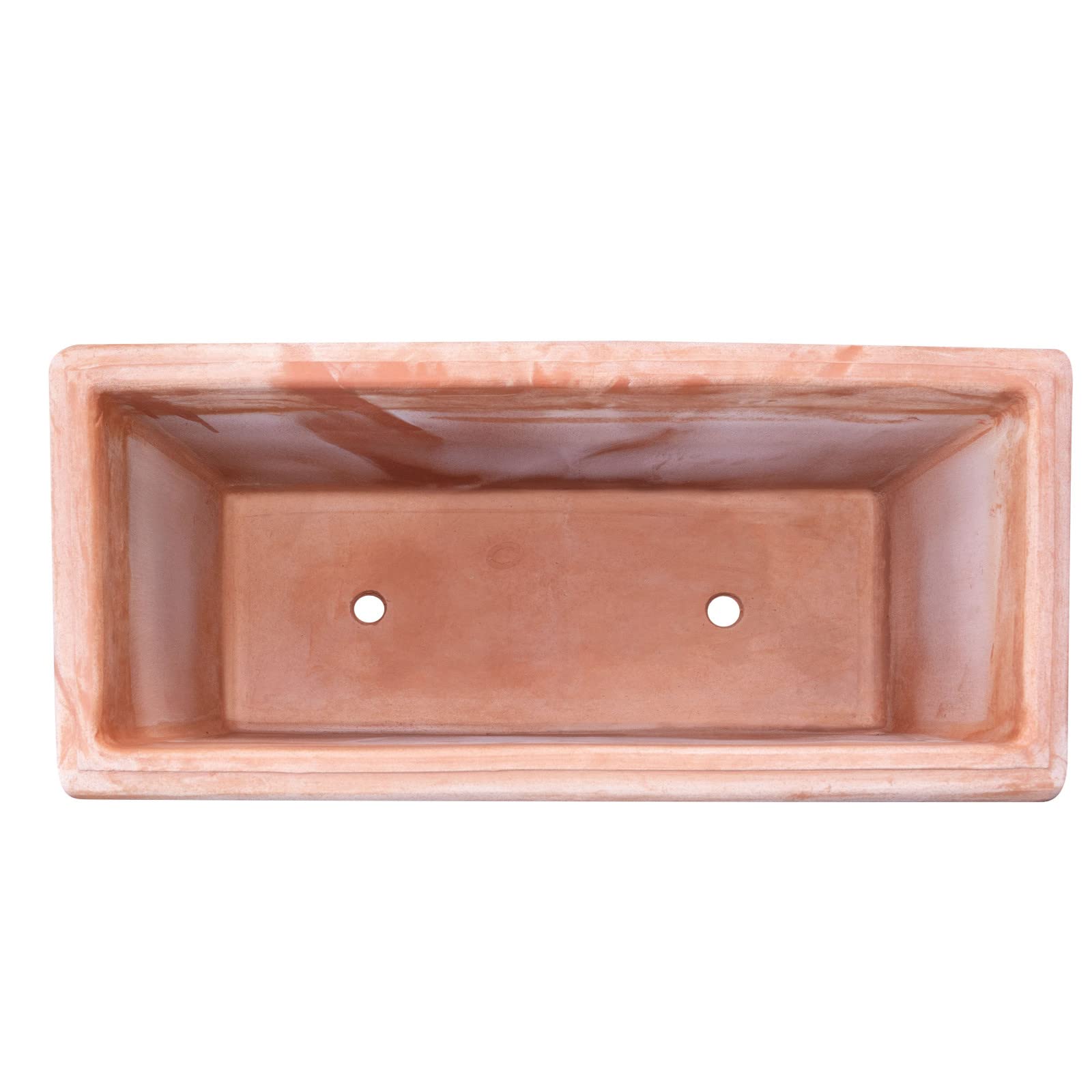 Biscottini Fioriera da esterno 80x36x37 cm | Vaso terracotta Made in Italy | Fioriere da esterno grandi artigianali
