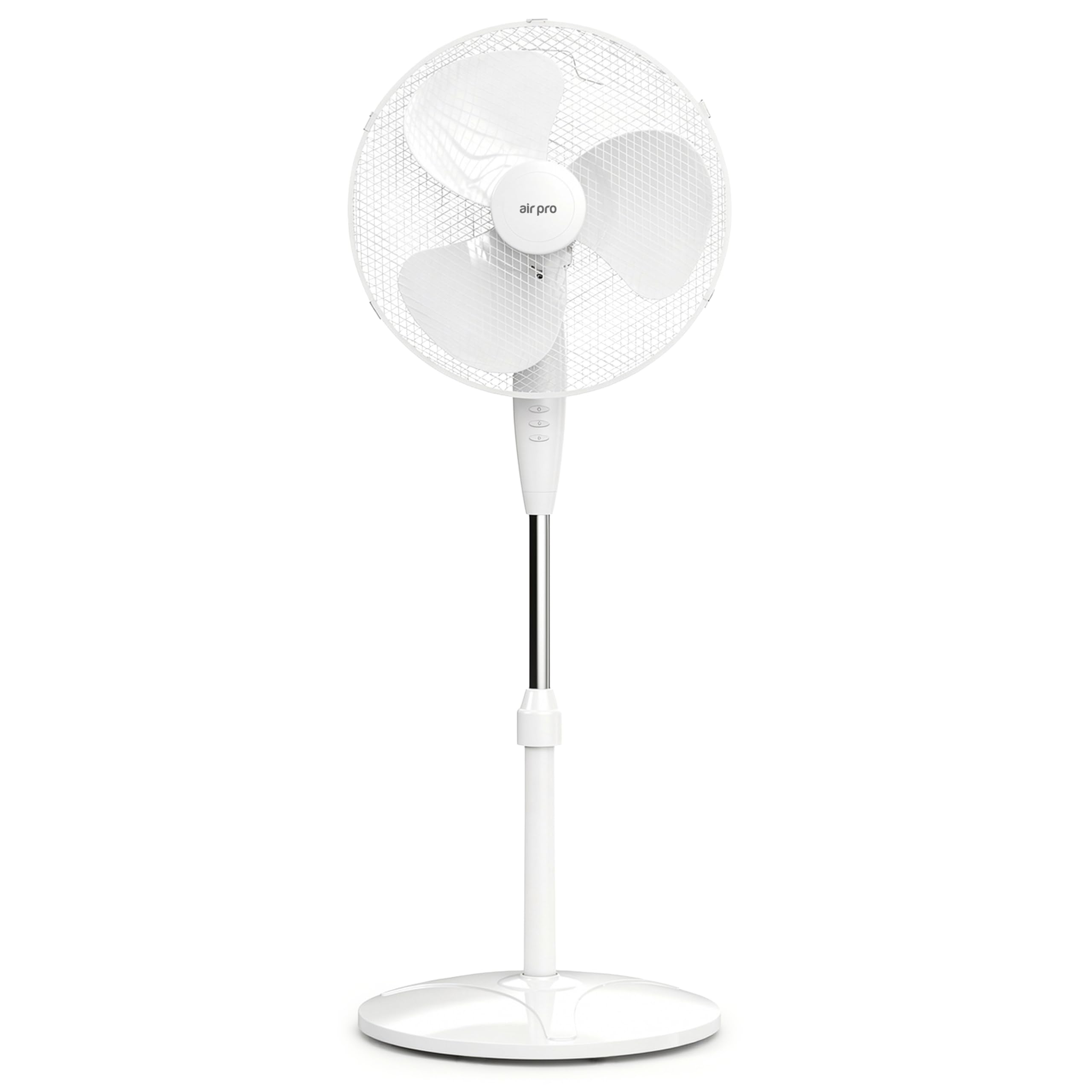 Air Pro 16" Pedestal Fan Oscillating Fan Air Cooling & Electric Fan Circulator 50” Tall Adjustable Height Cooling Fan 3 Speeds 70° Oscillation Variable Tilt Suitable for Home Office, Bedroom, Kitchen — image 1