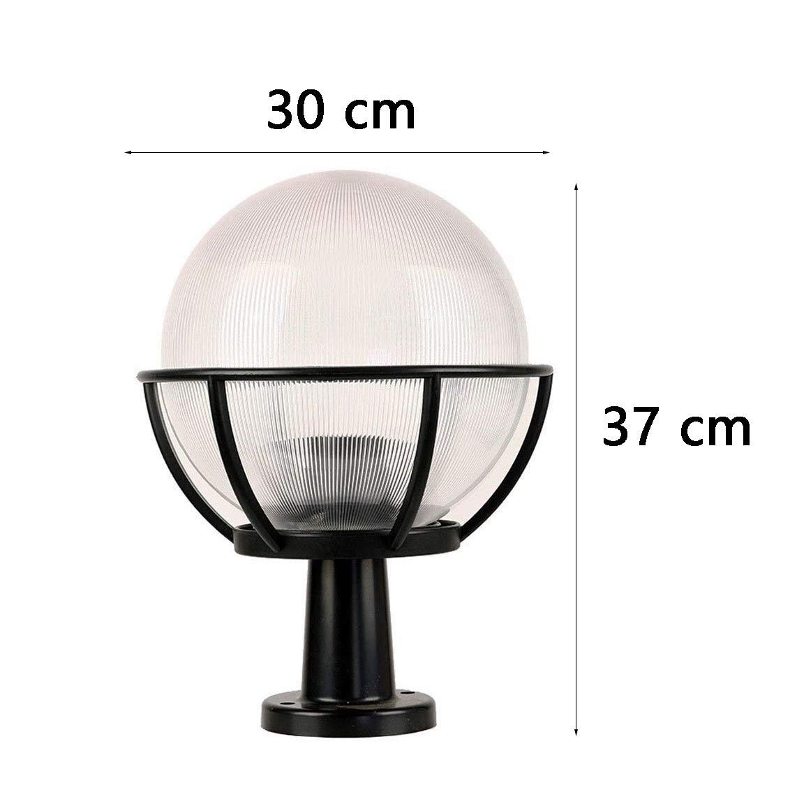 Kreatywna Kula Zewnętrzna Wodoodporna Lampa Ogrodowa Słupek Drzwiowy Willa Ogrodowa Lampa Ścienna Aluminiowa E27 Lampa Podłogowa Stigma Retro Industrialna Latarnia Uliczna De,L