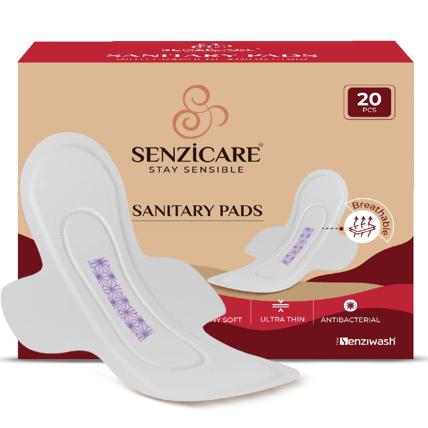 Senzicare Sanitary pad for Women (Pack Of 20) (XXL) (B0D9JPWWFR) Amazon Price History, Amazon Price Tracker
