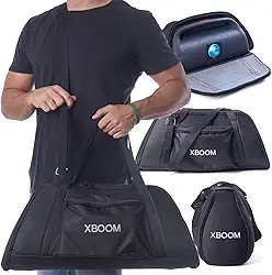 Bolsa Case Capa Bag Polo Culture Compatível com LG Xboom Go Power Xg9 Acolchoada Premium