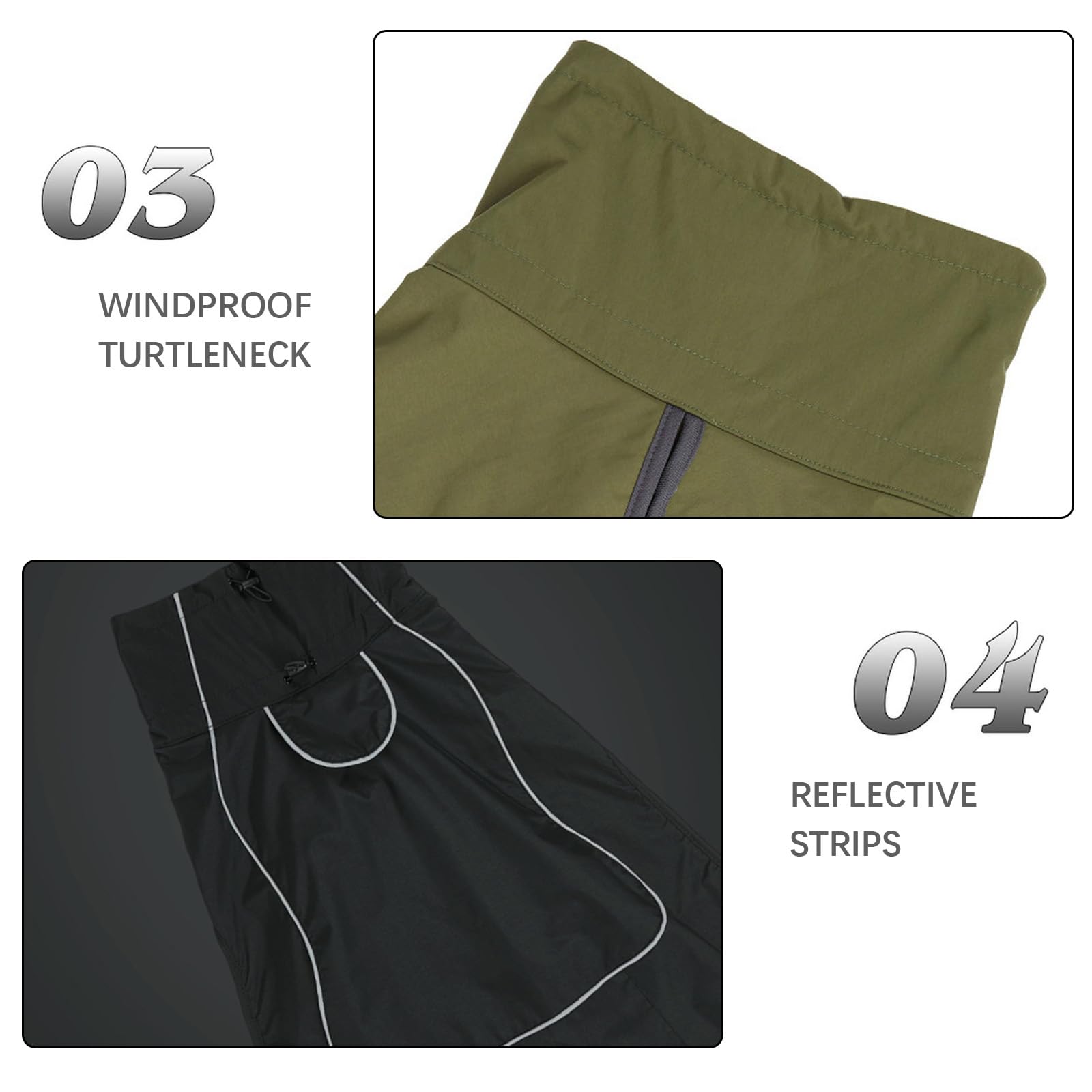 Chaquetas para Perros Grandes Impermeable Abrigo de Invierno para Perros cálido a Prueba de Viento Chaqueta de Nieve para Perros Ropa Abrigos para Perros medianos y niños
