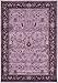 Unique Loom La Jolla Collection Farmhouse, Contemporary, Botanical, Traditional, Vintage Area Rug (4' 0 x 6' 0 Rectangular, Violet/Dark Purple)