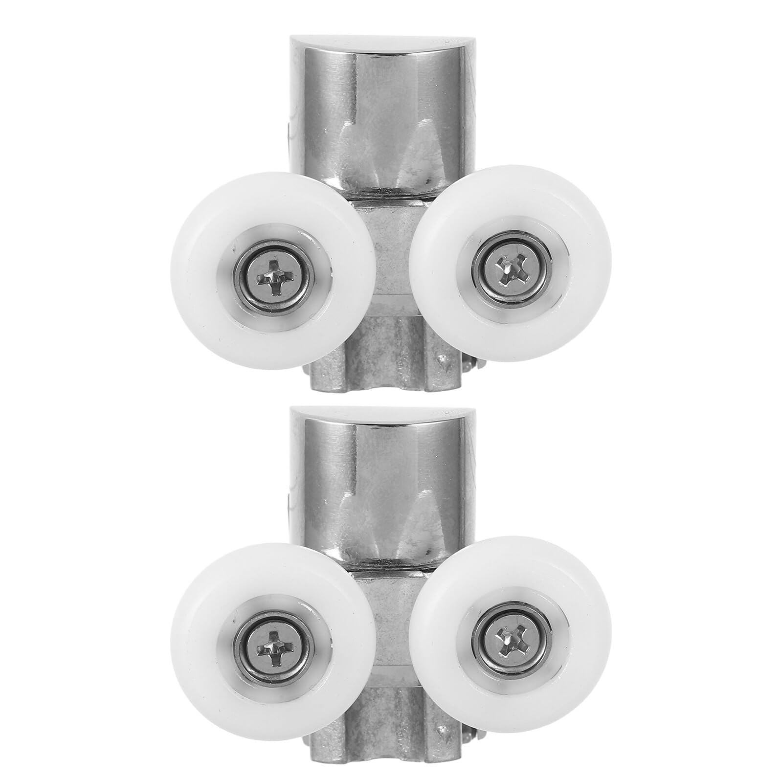 Rodillos ajustables para puertas de ducha con poleas resistentes a la humedad de vidrio