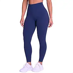 Calça Legging Academia Zero Transparências Sem Costura Cós Alto Microfibra Feminina Selene