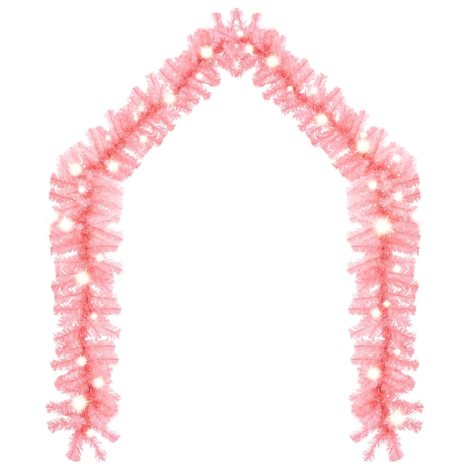 Guirnalda de Navidad con Luces LED Rosa 20 m Guirnalda Navidad Escalera grinalda Natal Porta