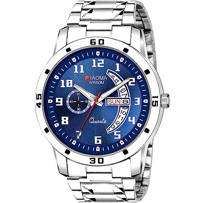 Emmanuel Analogue Stainless Steel Black Dial Day and Date Boys and Mens Watch - Anantpur0507 (B0C7W7BZFM) Amazon Price History, Amazon Price Tracker