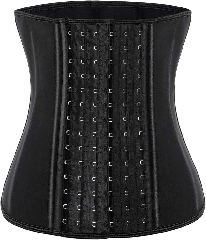 ECOWALSONWaist Trainer for Women Corset Cincher Body Shaper Girdle Trimmer with Steel Bones Extender