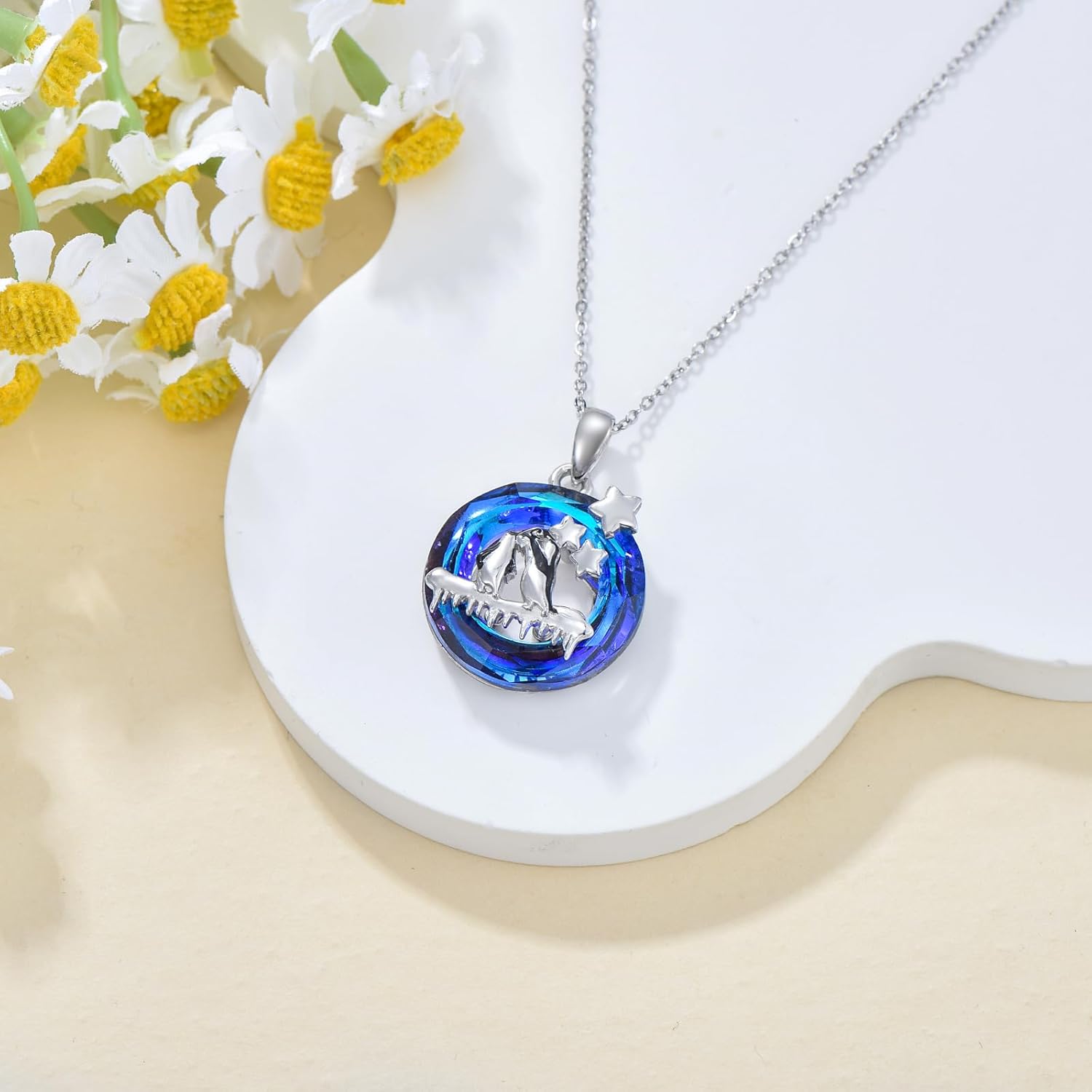 Crystal Penguin Necklace 925 Sterling Silver Penguins Pendant Necklace Cute Animal Jewelry Christmas Gifts for Women Mom Wife - Image 6