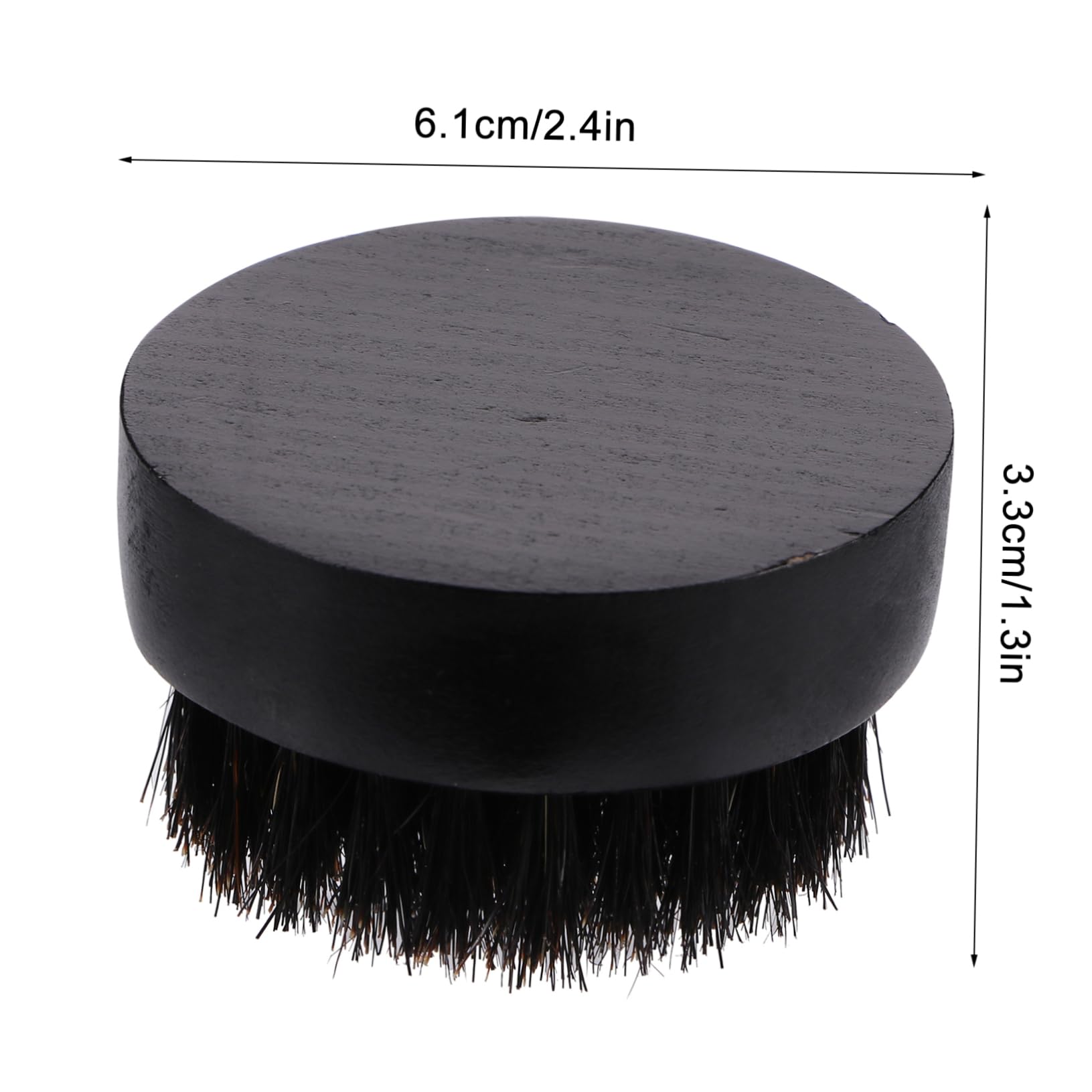 PartyKindom 1pc Beard Oil Brush Hair Styling Tool Men's Beard Brush Soft Brush Head Hair Salon Black