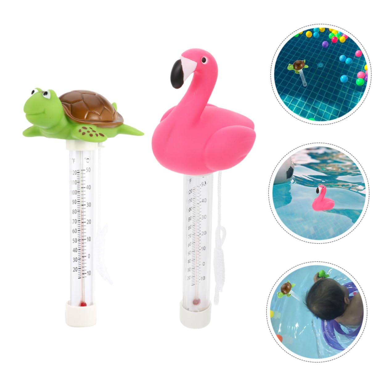 Termometro Acqua Forma Fenicottero Termometro Per Piscina Galleggiante Temperatura Della Piscina Stagno Vasca Da Bagno Spa Dell'acqua