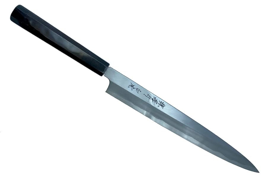 堺 孝行 白虎 白一鋼 切付柳刃包丁 和包丁 270mm 黒檀柄 鞘付き 堺 孝行 白虎 白一鋼 切付柳刃包丁 270mm 黒檀柄 鞘付き – 清助刃物