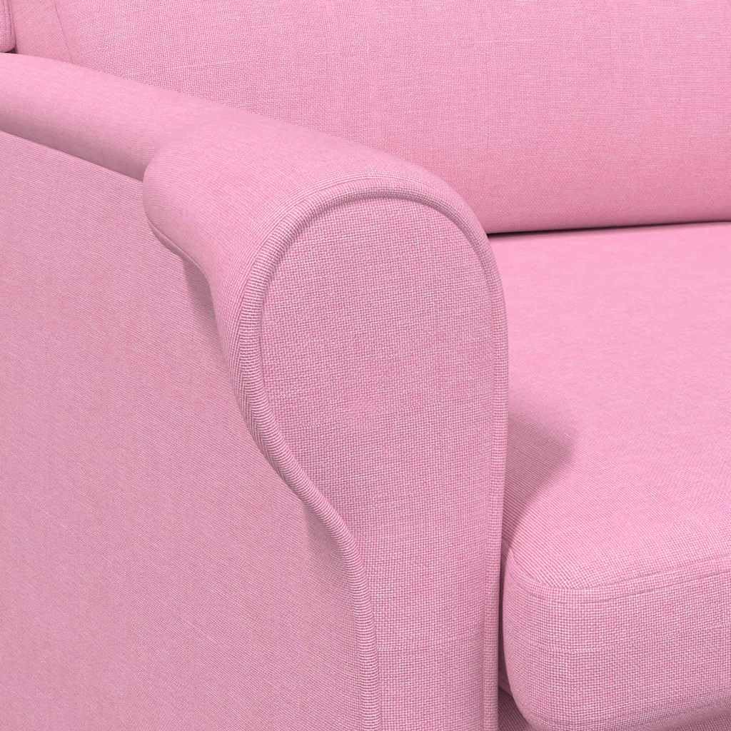 vidaXL sillón Rosa Tela