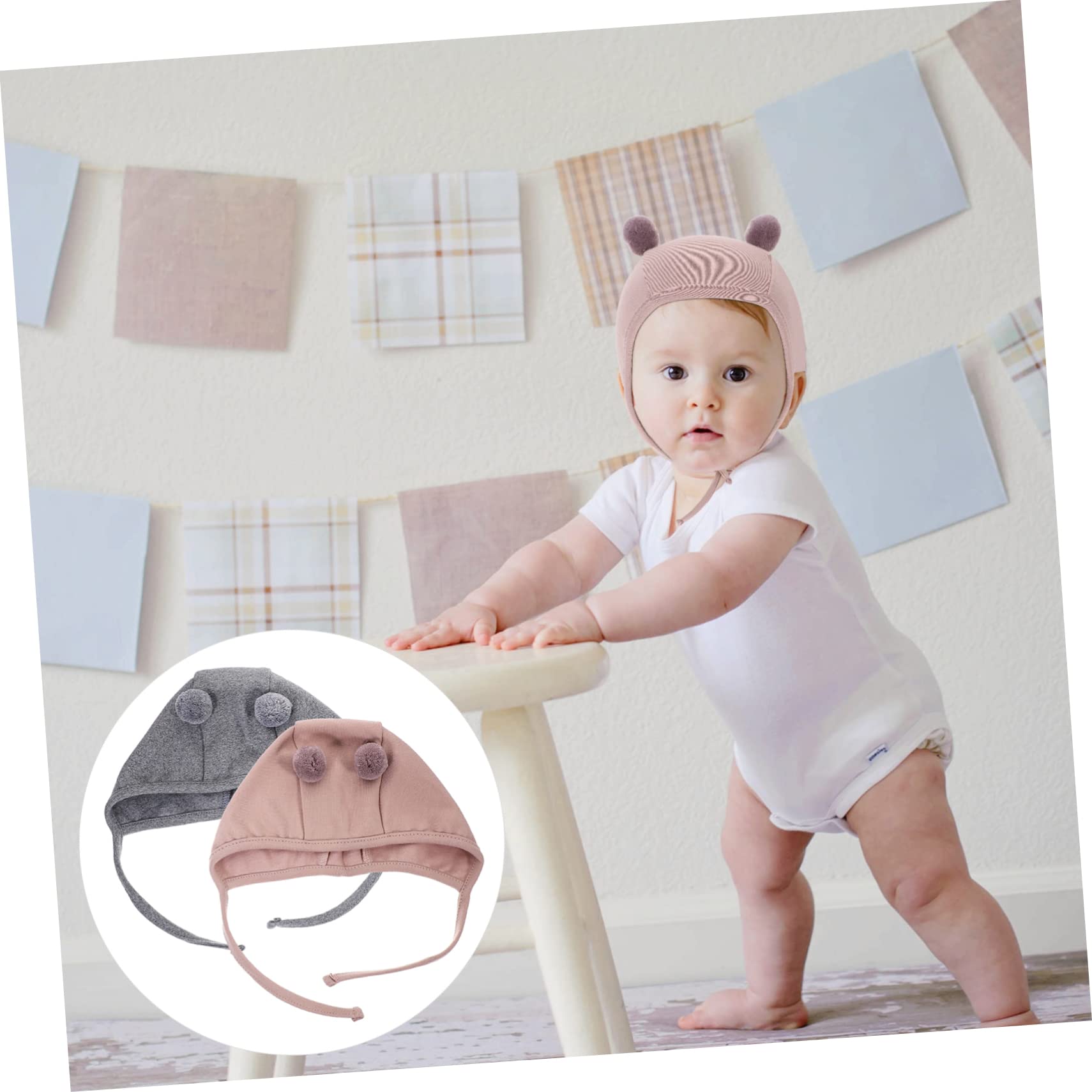 Abaodam 6 Pz Cappello da Bambino Cappello Termico riscaldante Cappellino neonata Infante Primavera e Autunno Copricapo Tappo del Pneumatico di Cotone Neonato