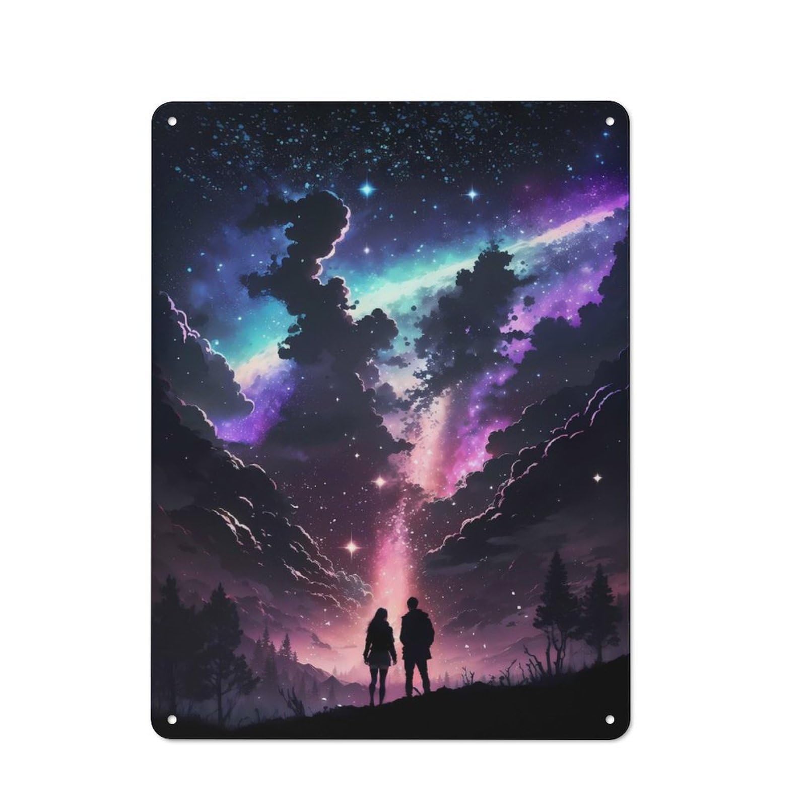 Stardust Dreams Metal Wall Plaque, Easy to Hang Plaque for Garage, Shed, Workshop Or Hobby Room, 40x30cm