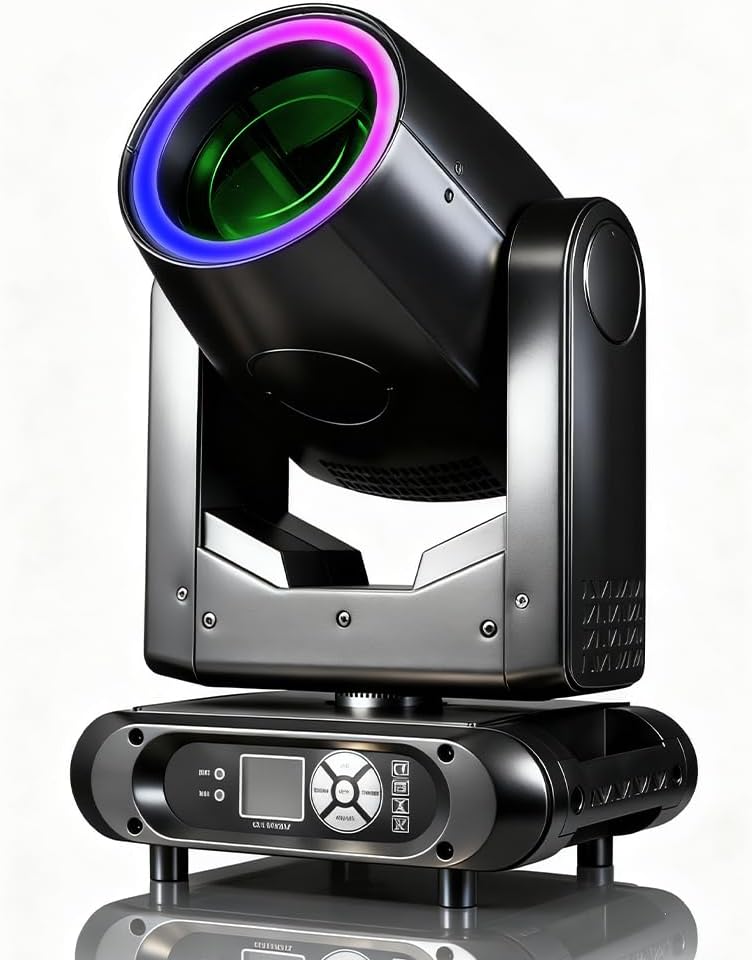 300W LED Moving Head Beam Spot with Halo Effect 14R Beam Wah Zoom Sharpy 8+16 Rotating Both Prisms for Stage DJ