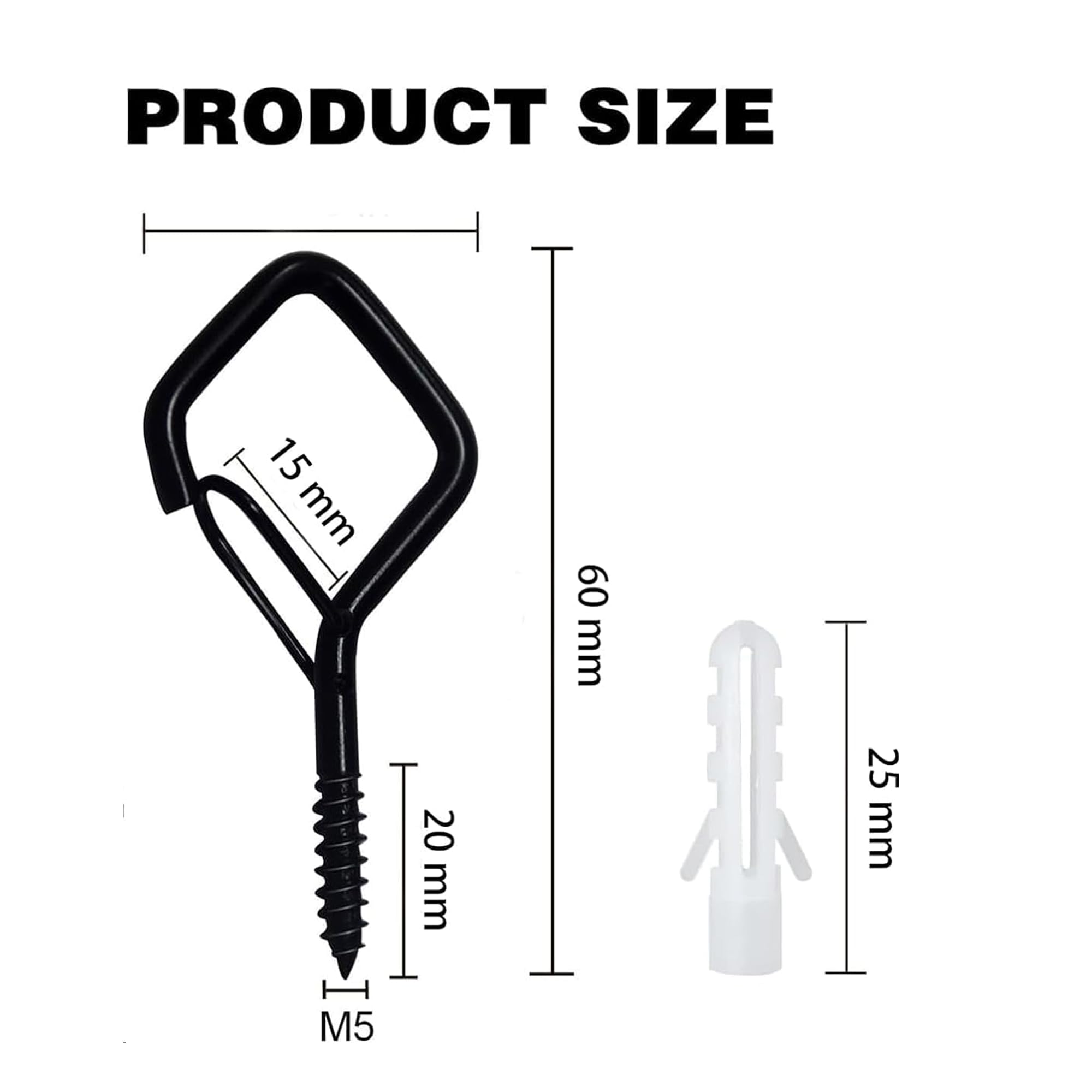 Ticway 12 PCS Q-Hanger Hooks for String Lights Ceiling Hangers for Plants & Wind Chimes - Image 2