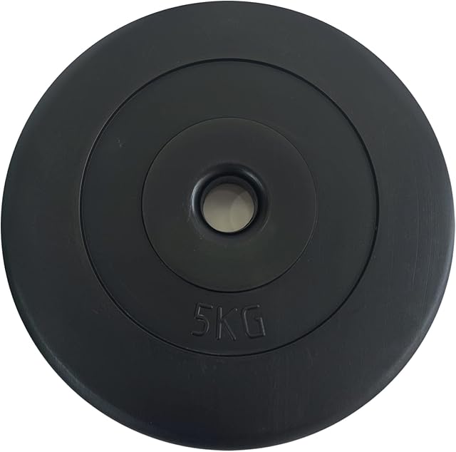 MegaShape Weight Plates 10kg / 5kg Weight Plate Single - 1'' Standard Weight Plates - Weight Discs for Strength Training Gym Home and Weightlifting - Dumbbell Plates Barbell Weights (One Plate)