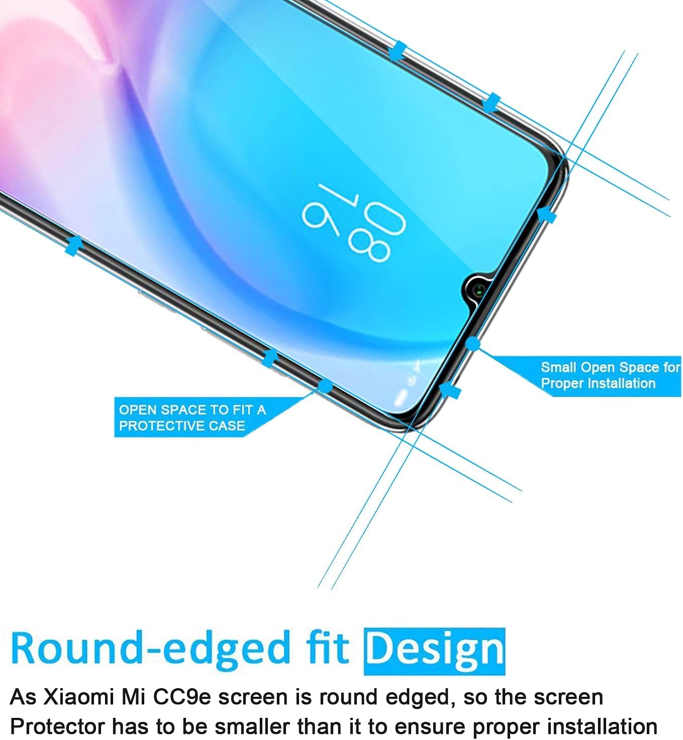 Vetro Temperato Xiaomi Mi A3 Pellicola In Vetro Temperato Per - Foto 10