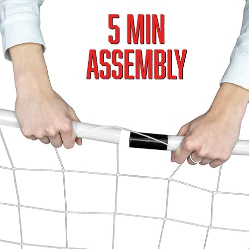 Miniatura 5 de Youth, portería de fútbol, con balón de fútbol y bomba (juego de 2)