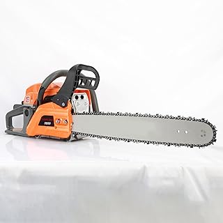 Gas Chainsaw 58 CC 20 Inch Handheld Cordless Petrol Chain Saw, 2 Cycle Gasoline Engine Gas Powered, 20-Inch Guide Bar, Tre...