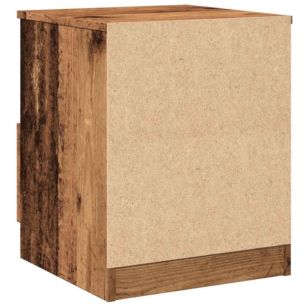 Eleganter Nachttisch mit Schublade und Fach aus langlebigem Holzwerkstoff, feuchtigkeitsbeständig und stabil für Wohnzimmer und Schlafzimmer