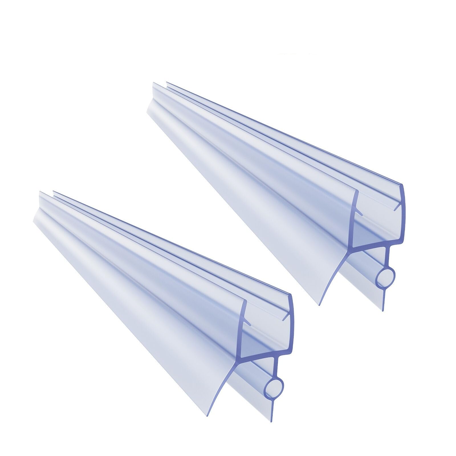 Photo 1 of 2-Pack Frameless Shower Door Bottom Seal for 4-6mm Glass Length 70cm/28inch Glass Door Sweep to Stop Shower Leak