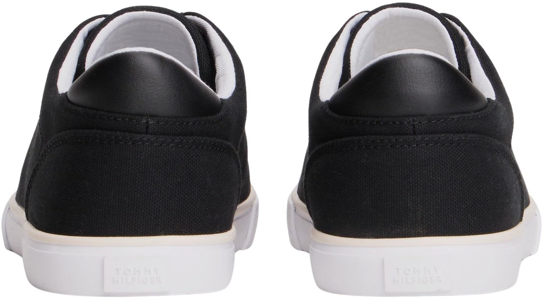 Tommy Hilfiger Damen Canvas Sneaker Low Profile zum Schnüren, Schwarz (Black), 36 – Ansicht 2