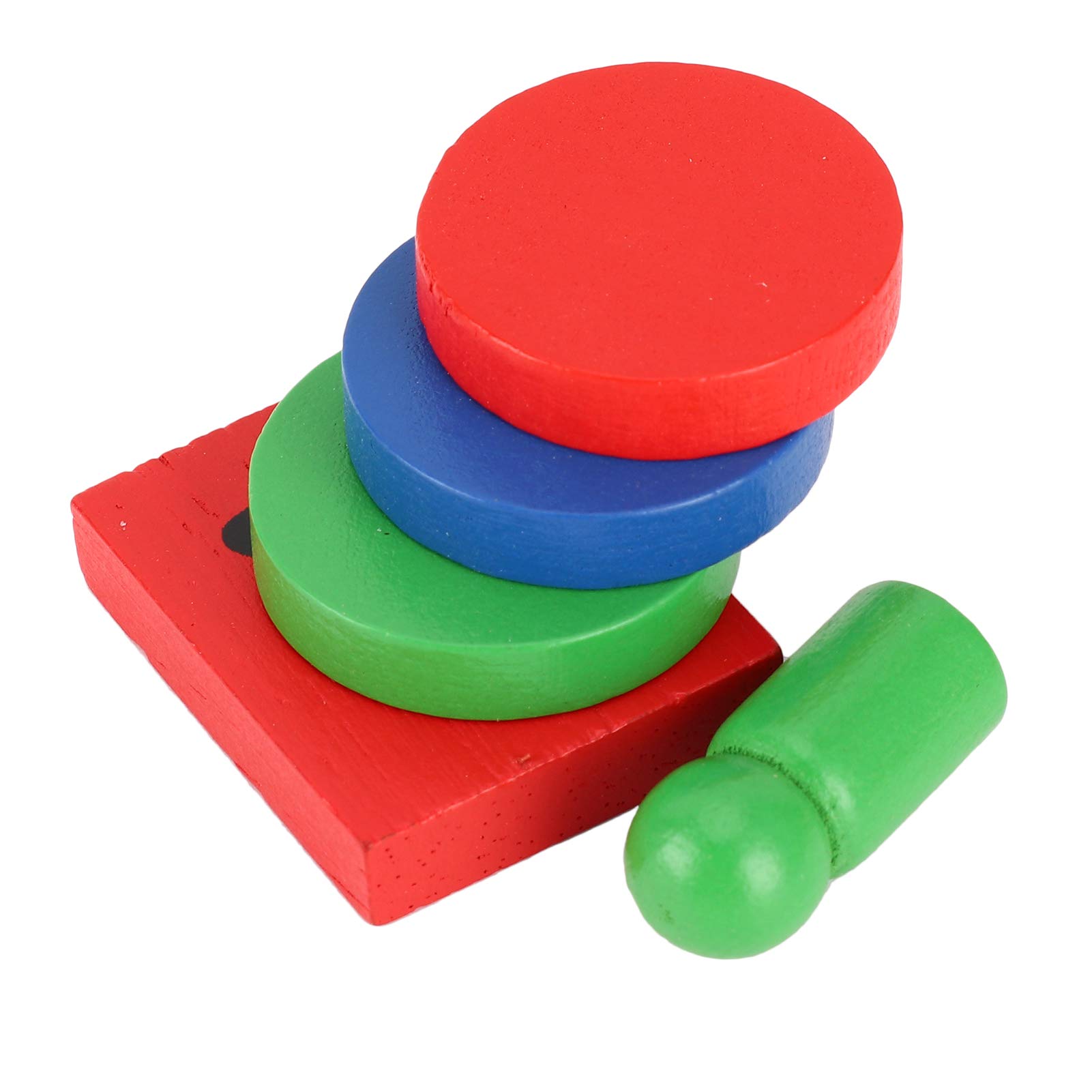 Juego Educativo de Madera de Sellos para Bebés para el Aprendizaje de la Primera Infancia, Juguetes de Matemáticas Preescolares para Niños, 8,5 X 1,4 X 11,3 Pulgadas