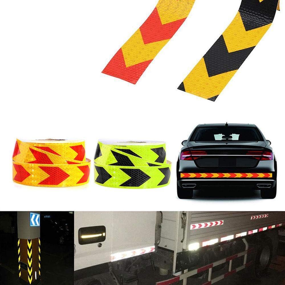1Roll 5cm45m Auto Car Reflective Adhesive Tape Reflector Tape Safety Caution Warning Sticker for Cars, Trucks, Trailers, RV's, Campers (6)